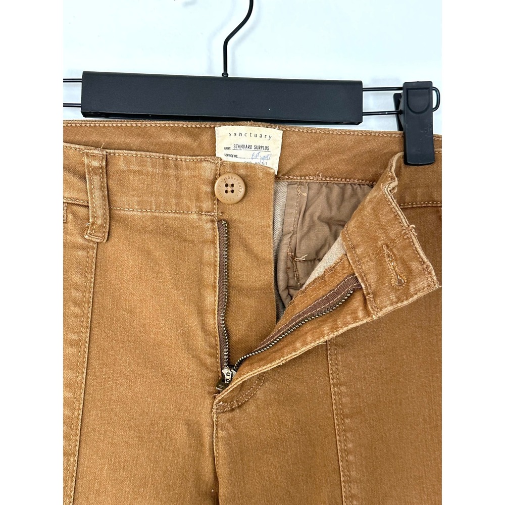 Sanctuary Standard Surplus mustard tan pants 29 womens Cruiser Wide leg twill - Picture 4 of 8